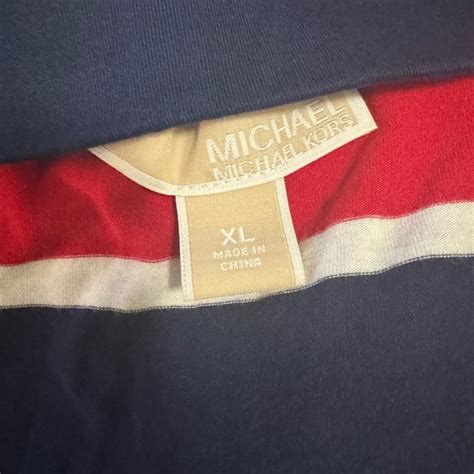 michael kors navy white red skirt netaporter